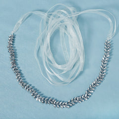 Wedding Sash Bridal Belts Rhinestone Hairband For Grown Formal Dress