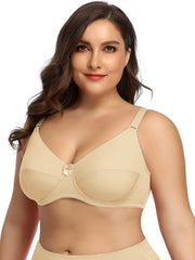 Sexy Bra Women's Full Cover Non Padded Underwire Bow Bra
