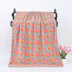 Set Of 2 Towel & Bath Towel Set Soft Absorbent And Fast Drying Sun Flower