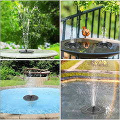 Solar Garden Fountain Water Pump with 7 Nozzles