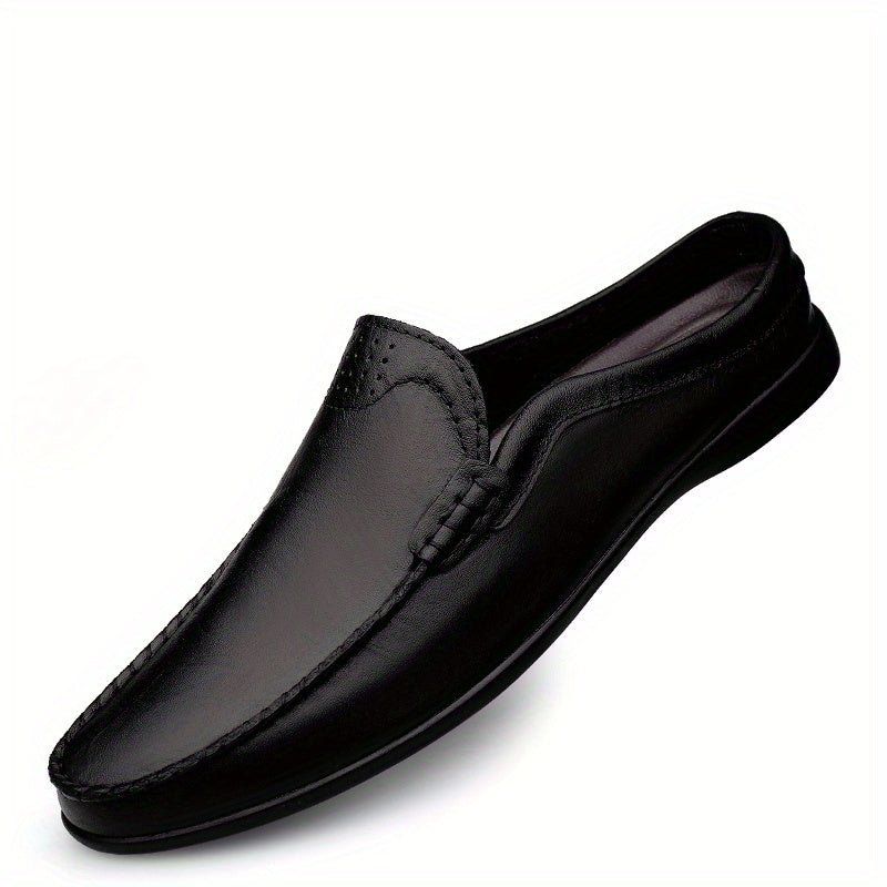 Men's No Tie Slip On Faux Leather Loafers Casual Outdoor Shoes