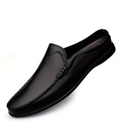 Men's No Tie Slip On Faux Leather Loafers Casual Outdoor Shoes