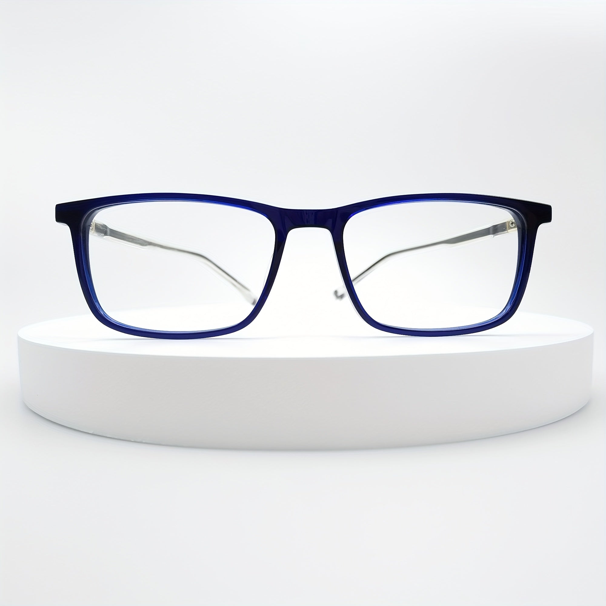 Men's Rectangle Frame Light Glasses Classic Computer Glasses