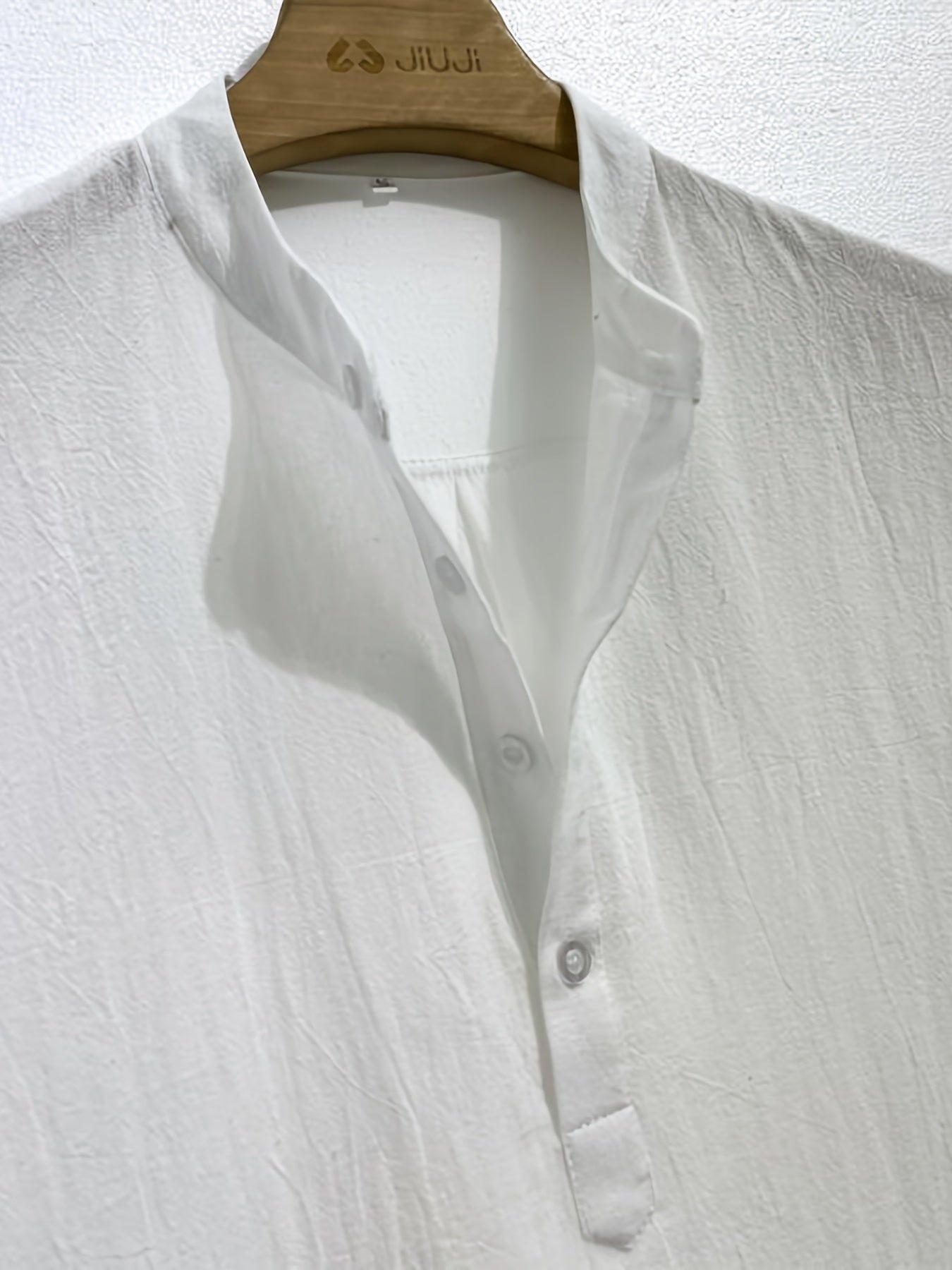 Men's Casual Cotton Short Sleeve Shirt for Summer Vacation