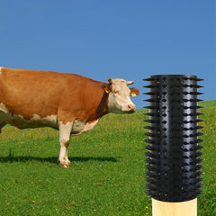 2 Pack Equine Bovine Massage Brush Kit Soft Touch Itch Post Pad