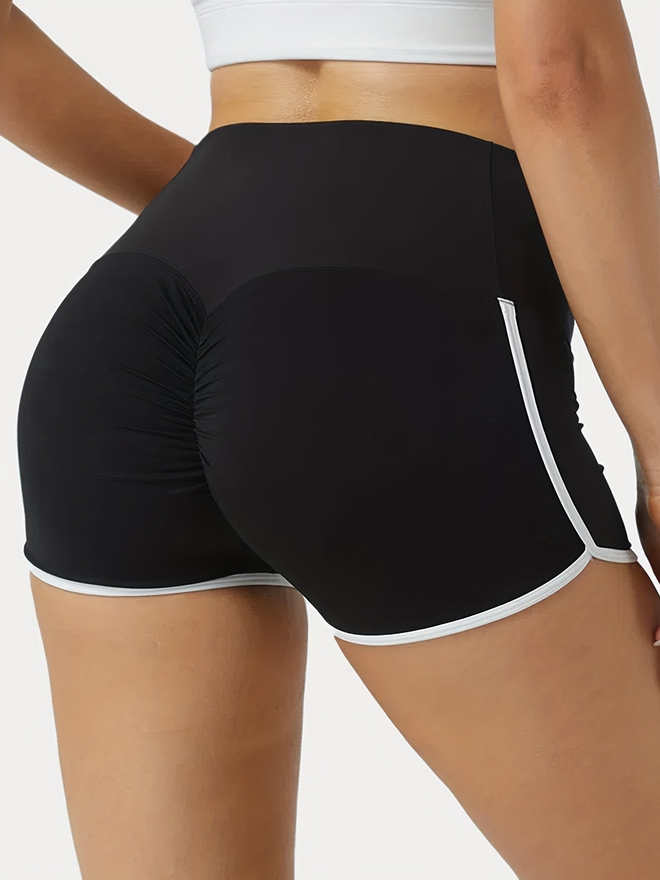 Ruched Hip Lifting Fitness Shorts