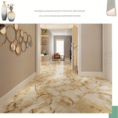10pcs Marble Pattern Tile Stickers Peel And Stick Floor Tiles