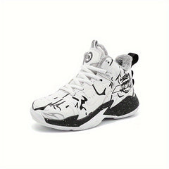 Kids' High Top Basketball Shoes Non Slip Sneakers