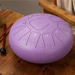 32 Cm 11 Tones Steel Tongue Drum Percussion Instrument with Bag and Mallets