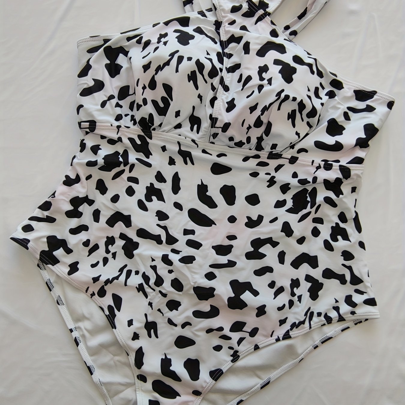 Halter Neck One Piece Swimsuit High Stretch