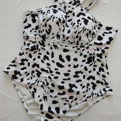 Halter Neck One Piece Swimsuit High Stretch