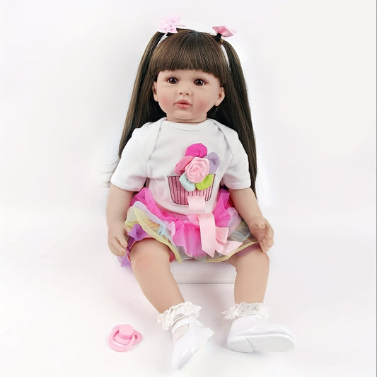 Realistic Soft Silicone Vinyl Simulative Baby Reborn Dolls Birthday Gift Toys