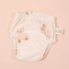 1pc Baby Reusable Printed Gauze Diapers Waterproof Washable Diapers