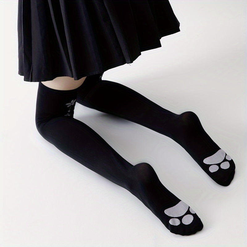 Floral Thigh High Socks Over The Knee Stockings
