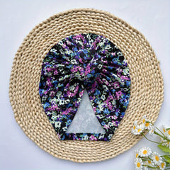Soft Elastic Baby Donut Hat Girl Headwear Knotted Accessories