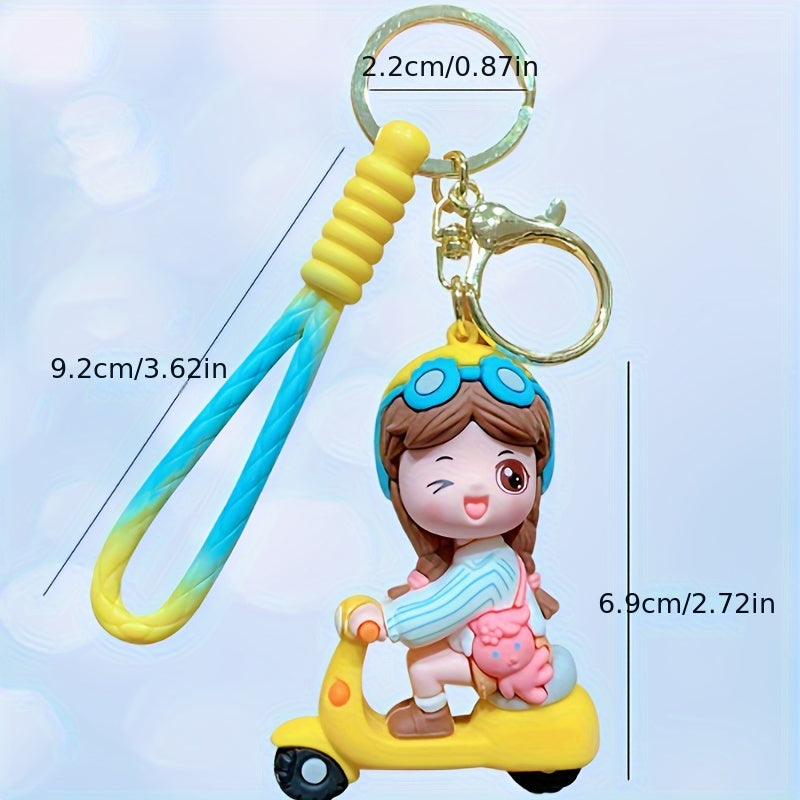 Cartoon Doll Keychain Backpack Decorative Small Pendant