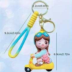 Cartoon Doll Keychain Backpack Decorative Small Pendant