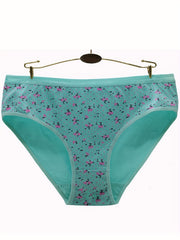6pcs Floral Print Briefs Stretchy Intimates Panties Women's Lingerie