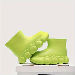 Women's Lightweight Short Rain Boots Casual Wear-resistant Rubber Shoes