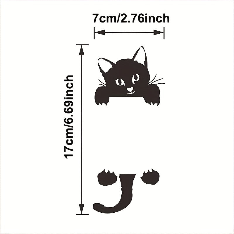 5pcs Cat Wall Sticker Lamp Switch Decorative Decal Art Mural
