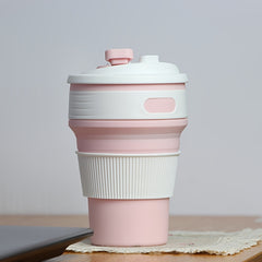350ml Silicone Foldable Water Cup Outdoor Portable Collapsible Bottle