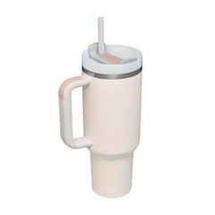 40oz Tumbler With Straw And Handle Stainless Steel Vacuum Flask