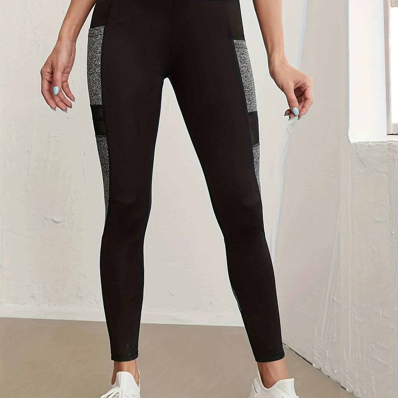 Clock Lip Lifting High Elastic Fitness Sports Pants