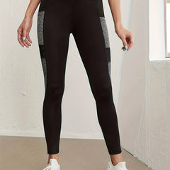 Clock Lip Lifting High Elastic Fitness Sports Pants