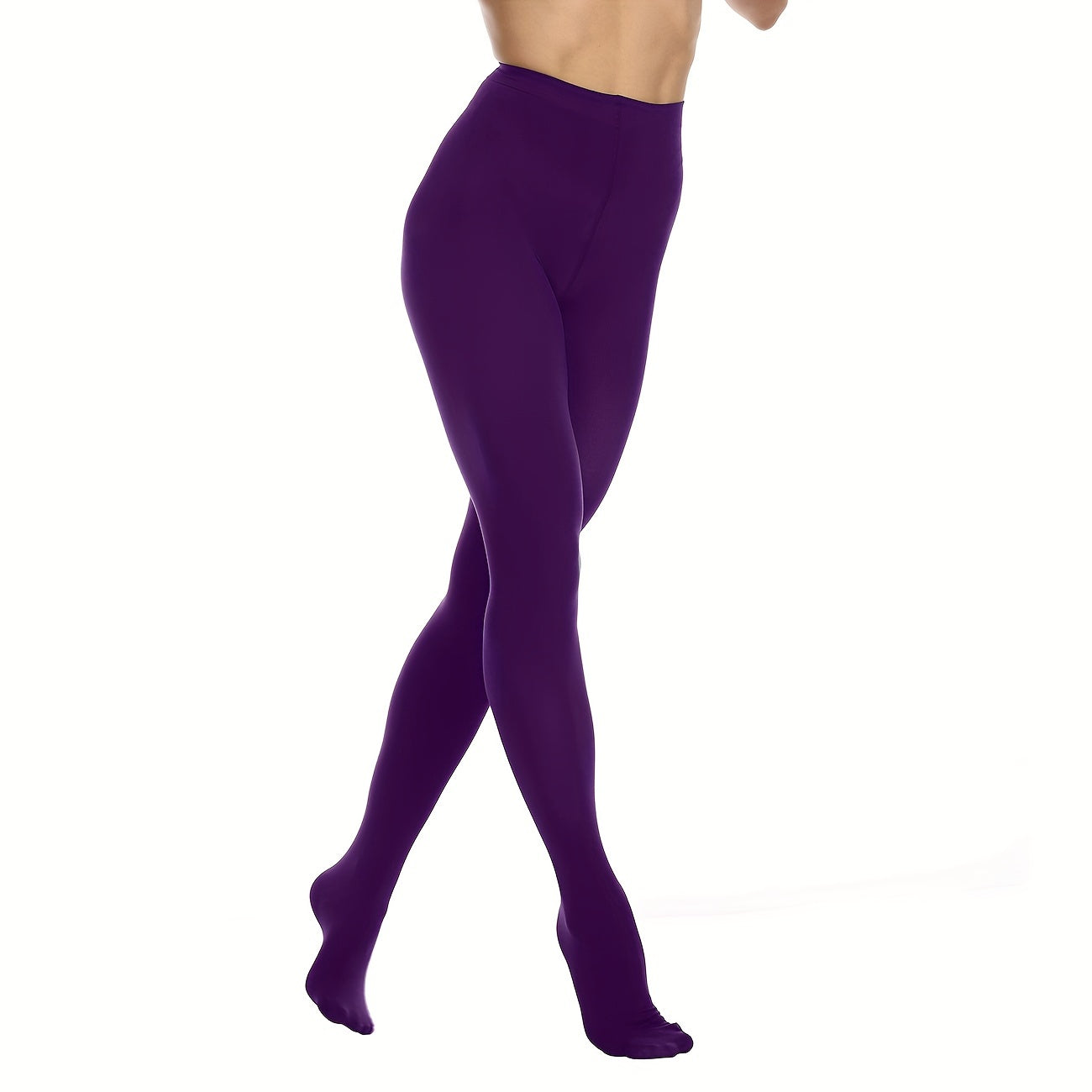 High Waist Slim Pantyhose Elastic Footed Stockings