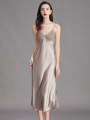 Satin Cami Night Dress - Women's Sleepwear