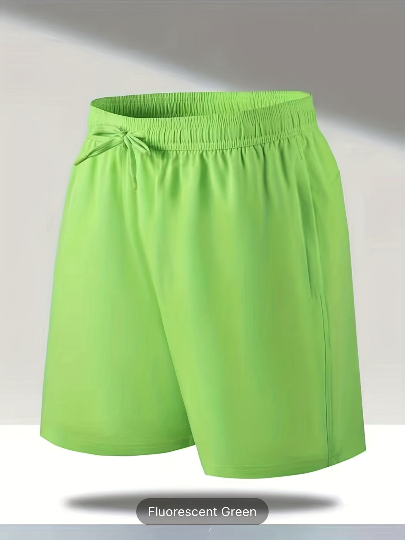 Men's Breathable Quick Dry Shorts With Pockets Drawstring Waist