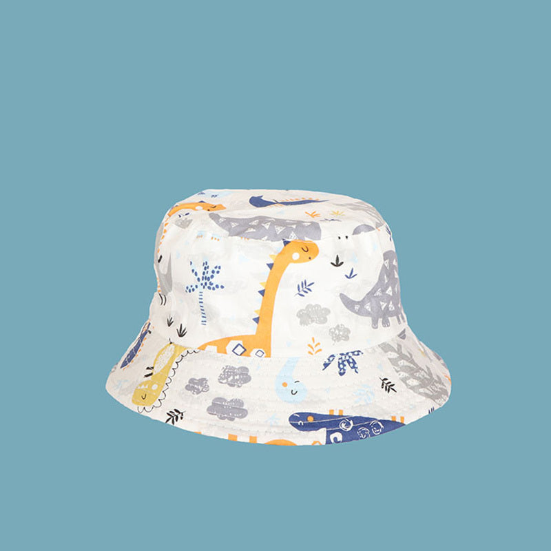 Boys Casual Dinosaur Print Bucket Hat Sun Protection