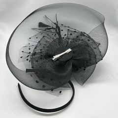 Mesh Fascinator Hair Clip Hat Bowler Feather Flower Veil Wedding Party Hat