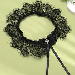 Crystal Inlaid Lace Leg Band Sexy Bridal Accessory Leg Elastic Strap