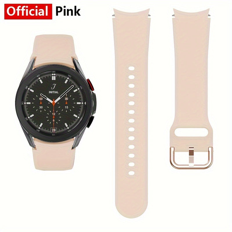 20mm Silicone Watch Strap for Galaxy Watch 6 5 4 44mm 40mm Wristband