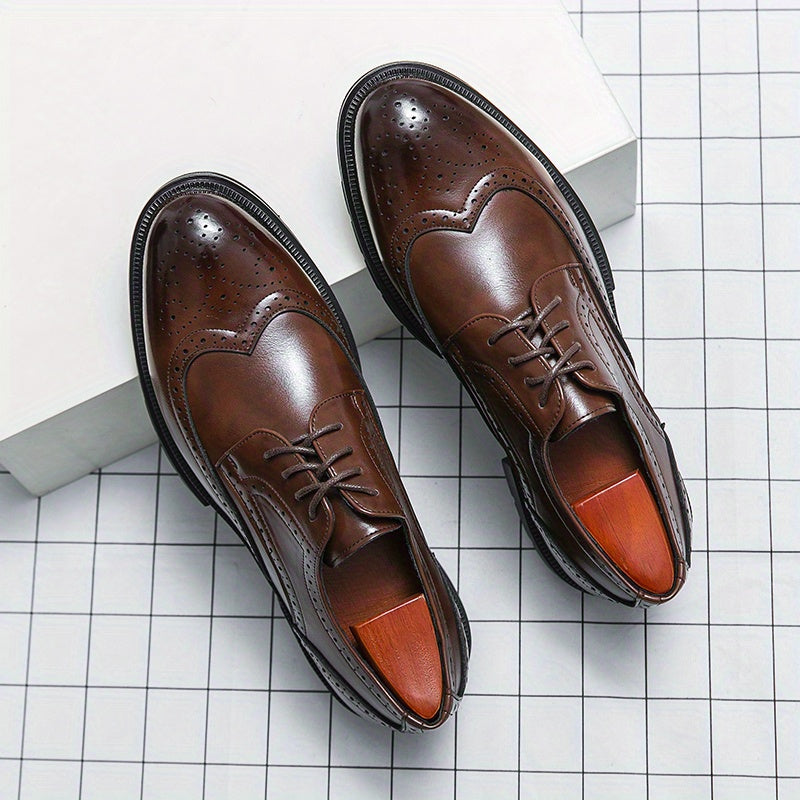 Men's Lace Up Brogue Style Formal Shoes