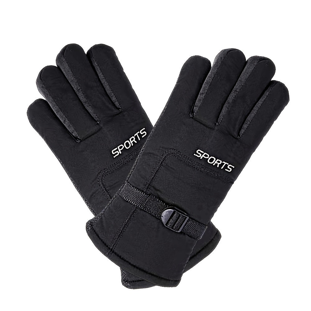 Winter Fleece Lined Warm Gloves Anti Slip Waterproof Thermal Touch Screen Gloves