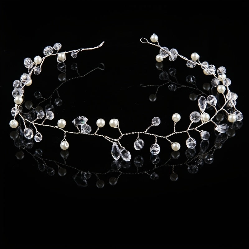 Crystal Bridal Headband Wedding Head Dress Head Piece Bridal Hair Accessory