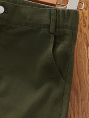 Girls Casual Cotton Cargo Pants Straight Wide Leg Jogger Pants