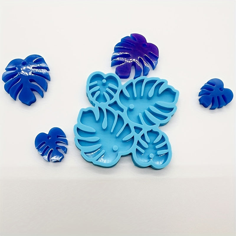 Turtle Back Bamboo Leaf Earring Silicone Mold for Resin