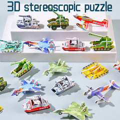 30pcs 3D Airplane Puzzle DIY Craft Kit for Kids - Great Birthday & Student Gift