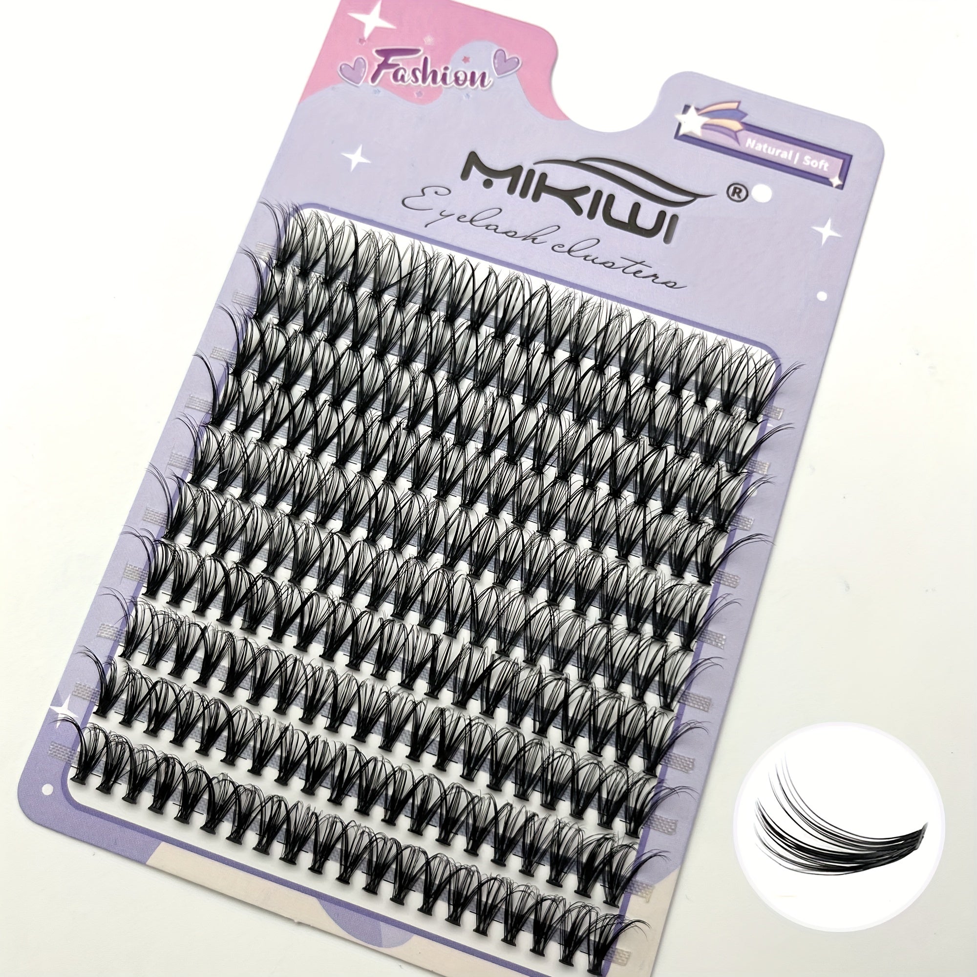 Mikiwi 200Pcs 30D 12 16mm D Curl Cluster Lashes