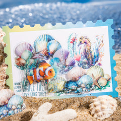 20pcs Seaside Treasure Shell Sticker Pack for Journal Decoration