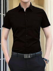 Men s Casual Short Sleeve Shirt With Pocket