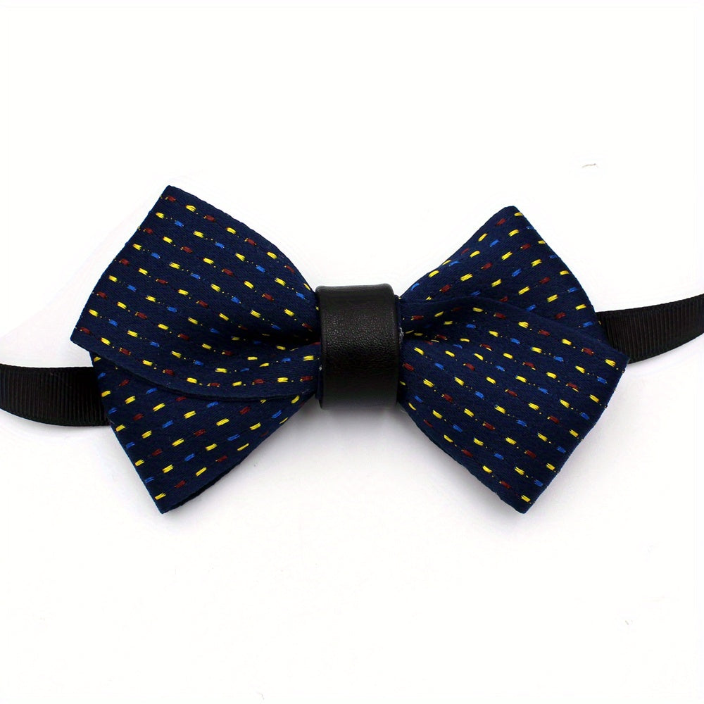 Classic Dotted Bow Tie Solid Bowknot for Women Men