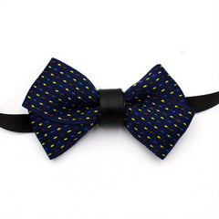 Classic Dotted Bow Tie Solid Bowknot for Women Men
