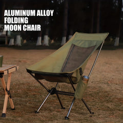 Outdoor Moon Chair High Back Camp Folding Chairs Aluminum Portable Camping Chair