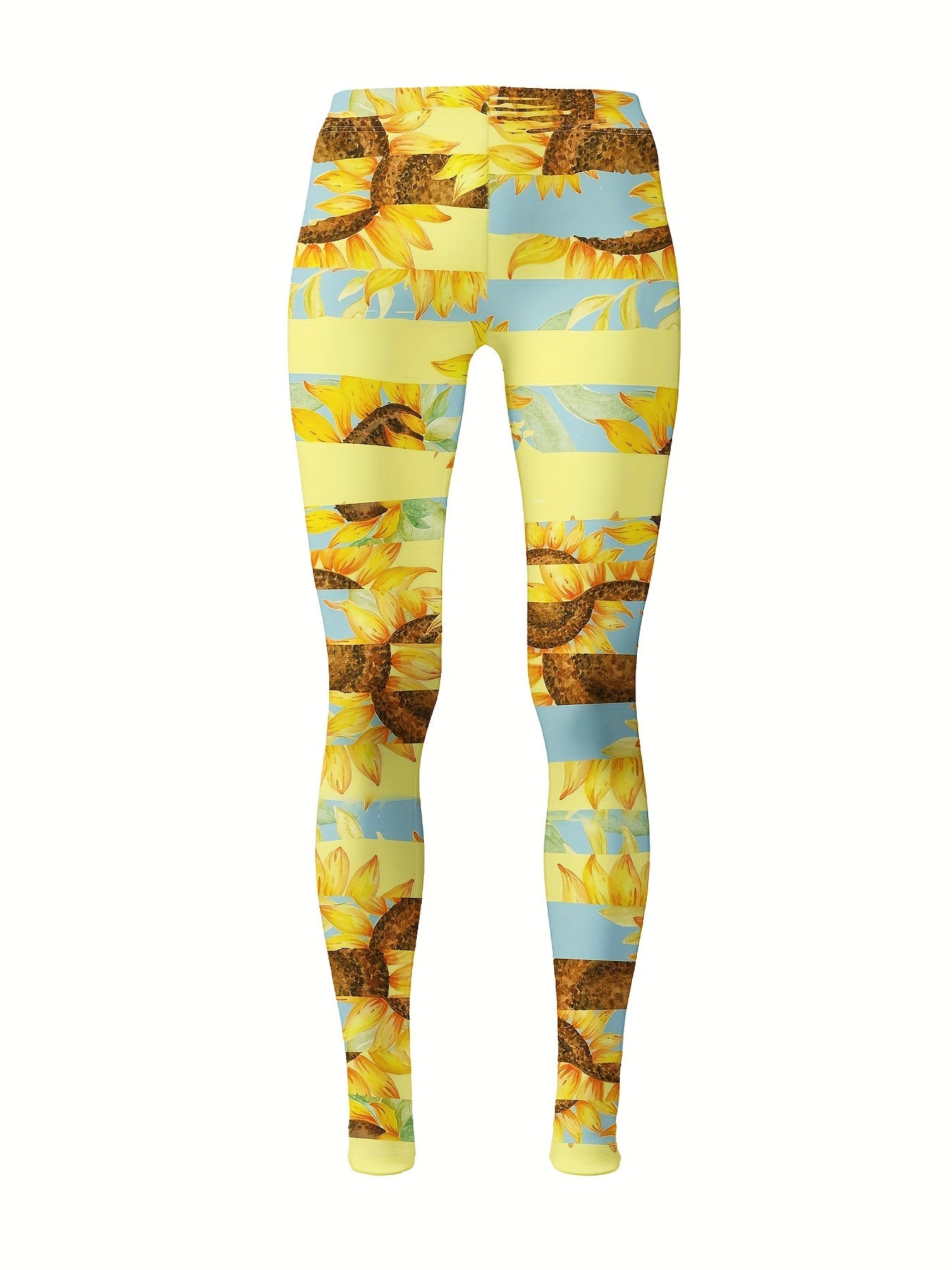 Sunflower Graphic Leggings Girls Thick Leggings Fall Winter Gift