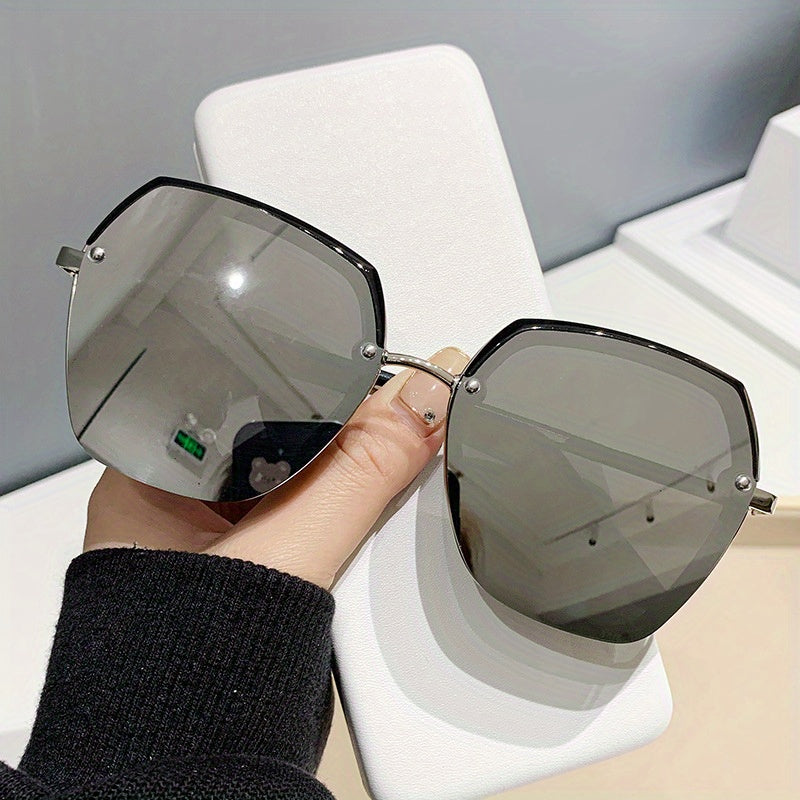 Large Polygon Sunglasses UV400 Sun Shades for Driving Beach Travel