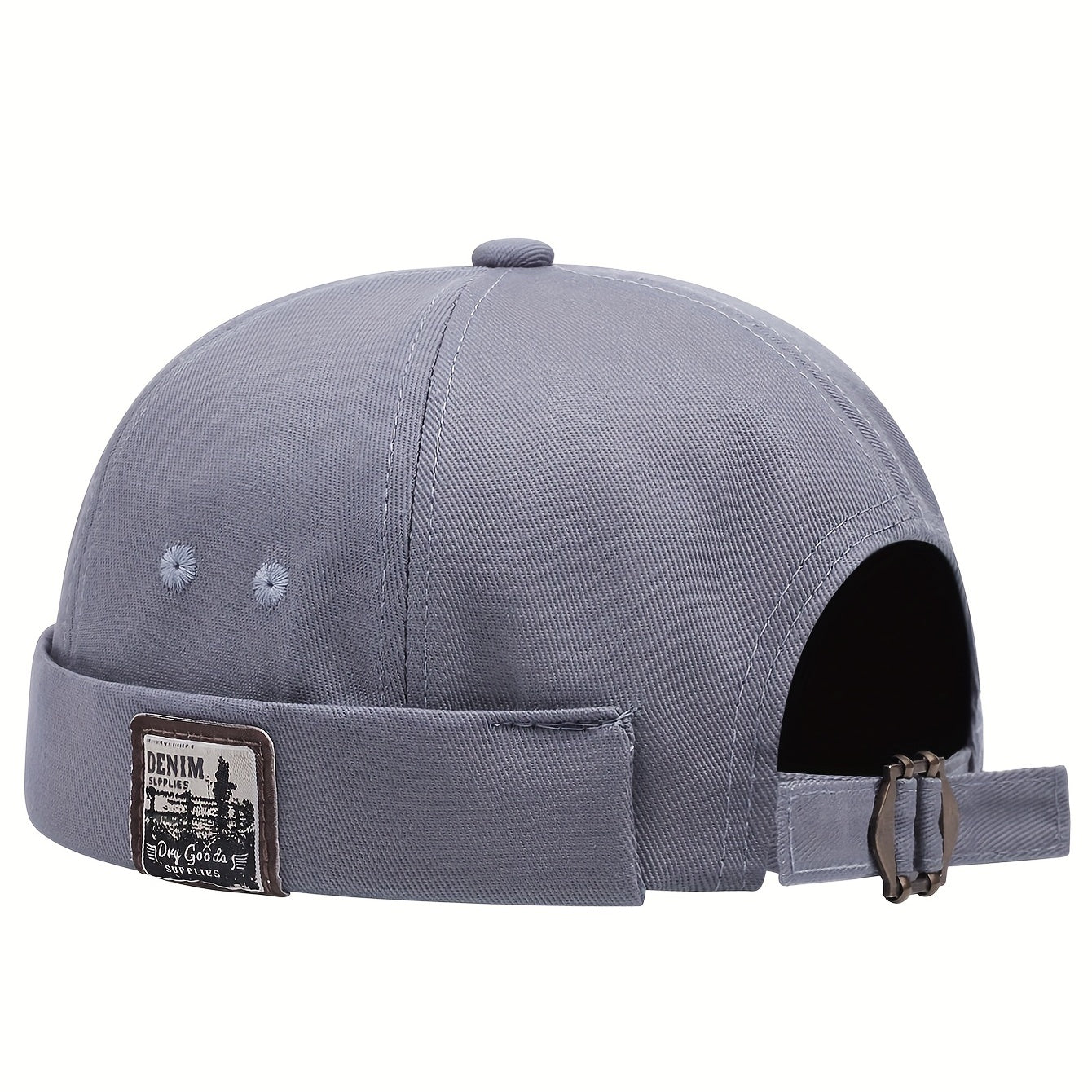 Retro Cotton Brimless Hat Cloth Label Cuff Men Women